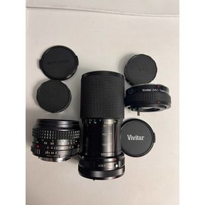 Vivitar & minolta camera lenses